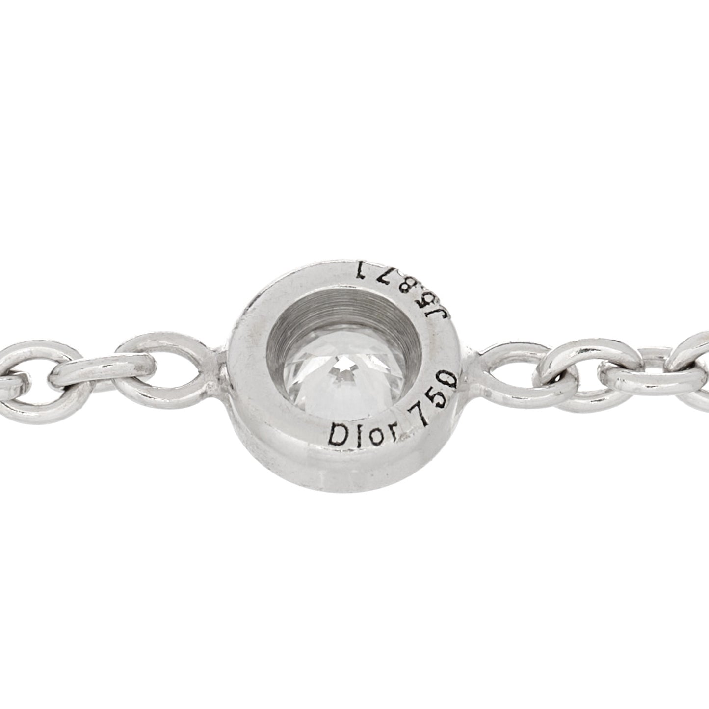 18K White Gold Diamond Station Bracelet