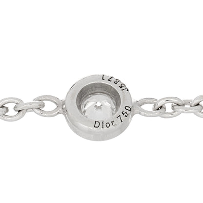 Christian Dior 18K White Gold Diamond Station Bracelet 3 of 3