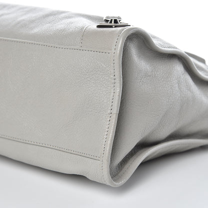 Balenciaga Chevre Silver Metallic Edge Hardware City Gris Glace 9 of 10