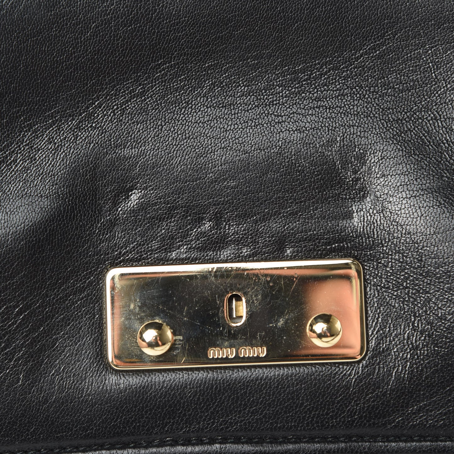 Goatskin Madras Shoulder Bag Black