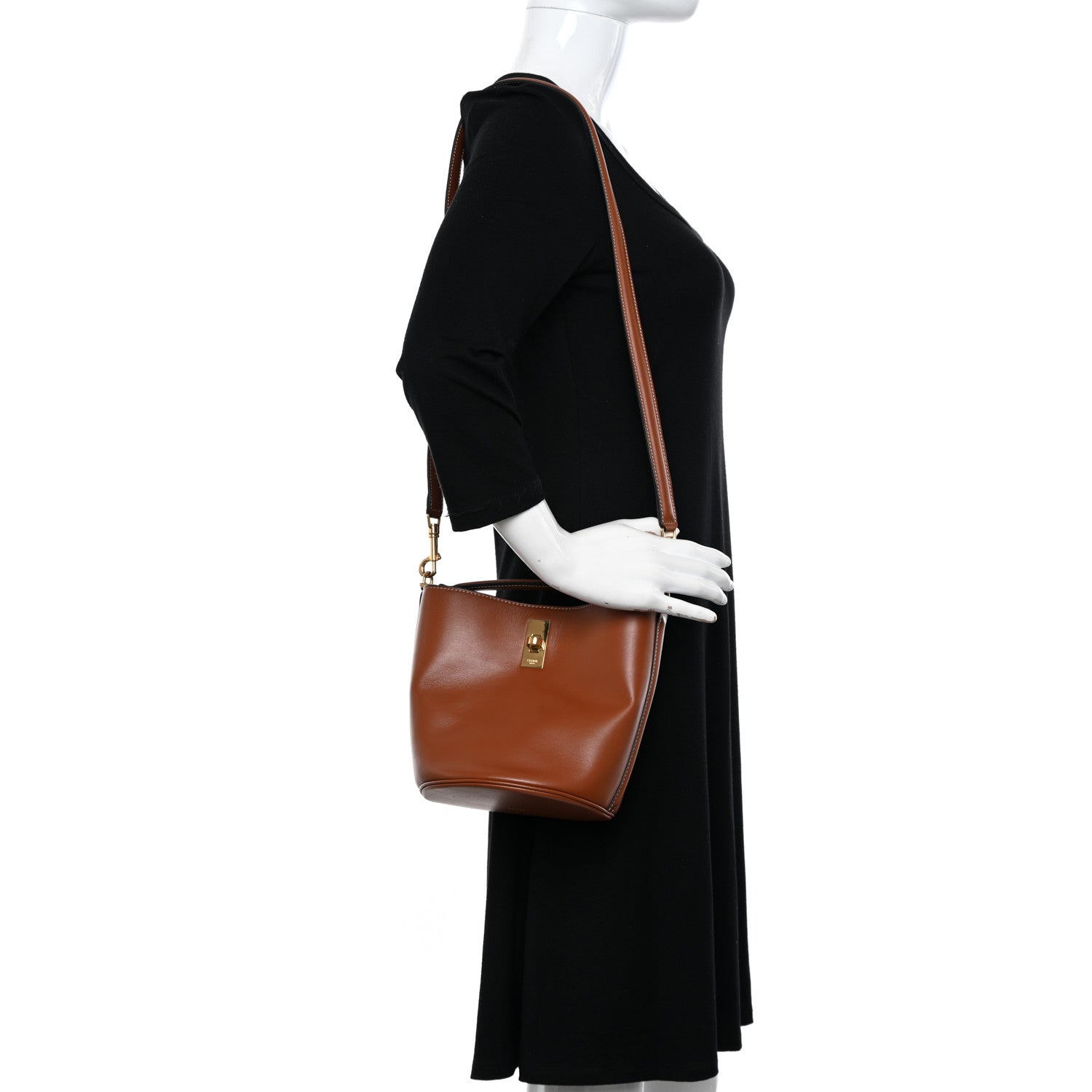 Celine Smooth Calfskin Teen Bucket 16 Tan 2 of 10