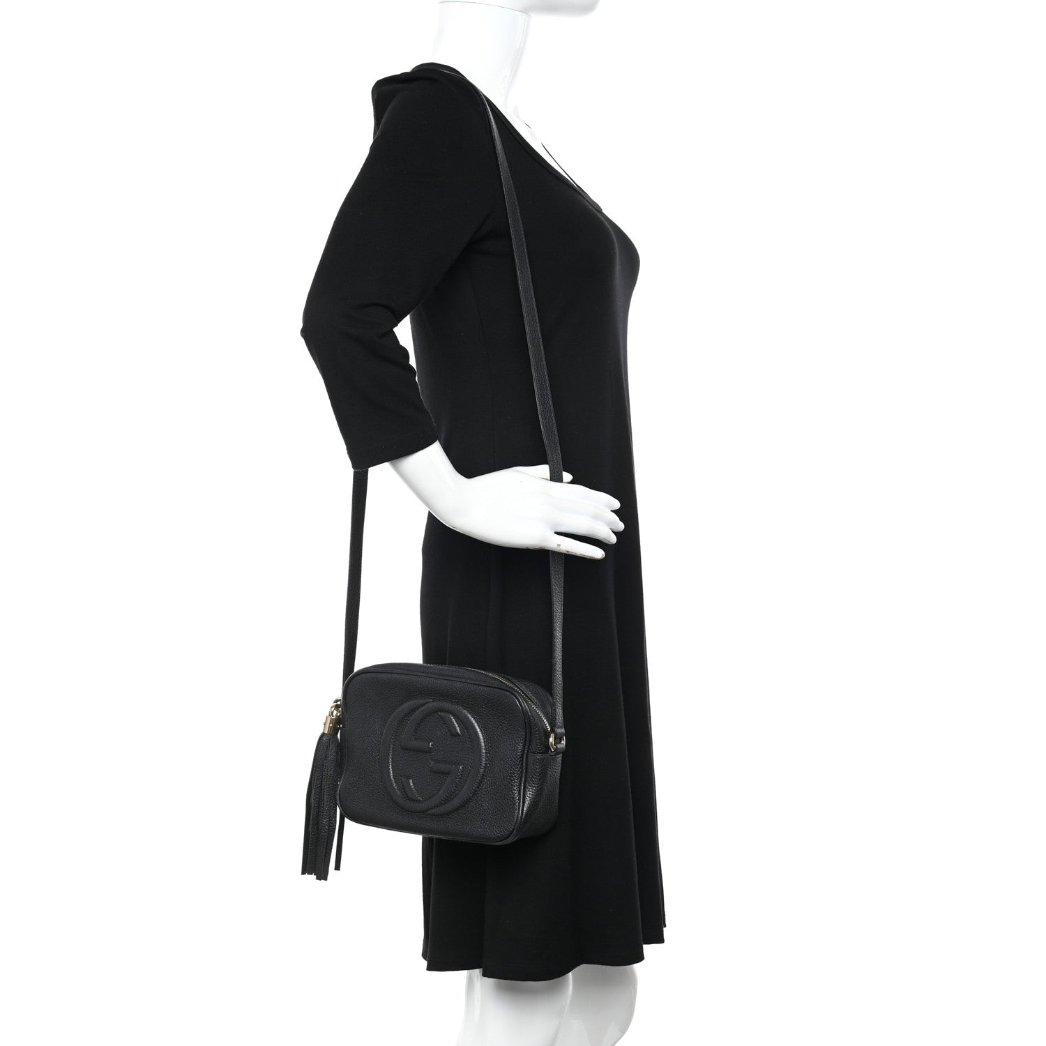 Gucci Pebbled Calfskin Small Soho Disco Bag Black 2 of 19