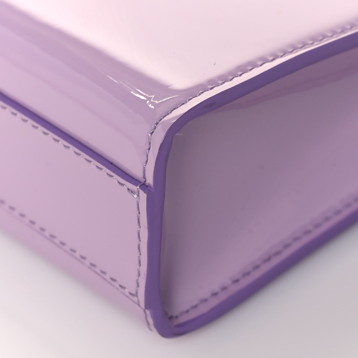 Patent Calfskin Mini Vertical 4G Bag Lilac