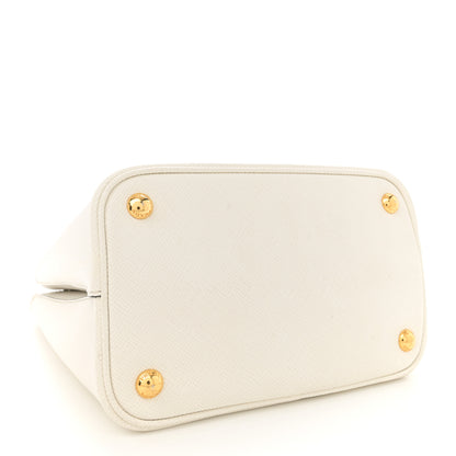 Prada Saffiano Cuir Medium Panier Bucket Bag  Bianco Black 4 of 10