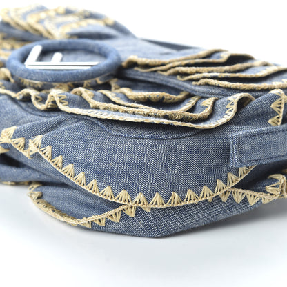 Fendi Denim F is Fendi Multi Waves Baguette Blue 7 of 9