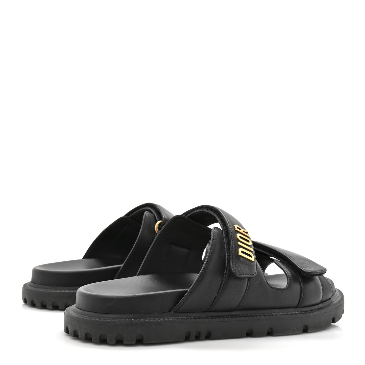 Lambskin Dioract 10mm Sandals 39 Black