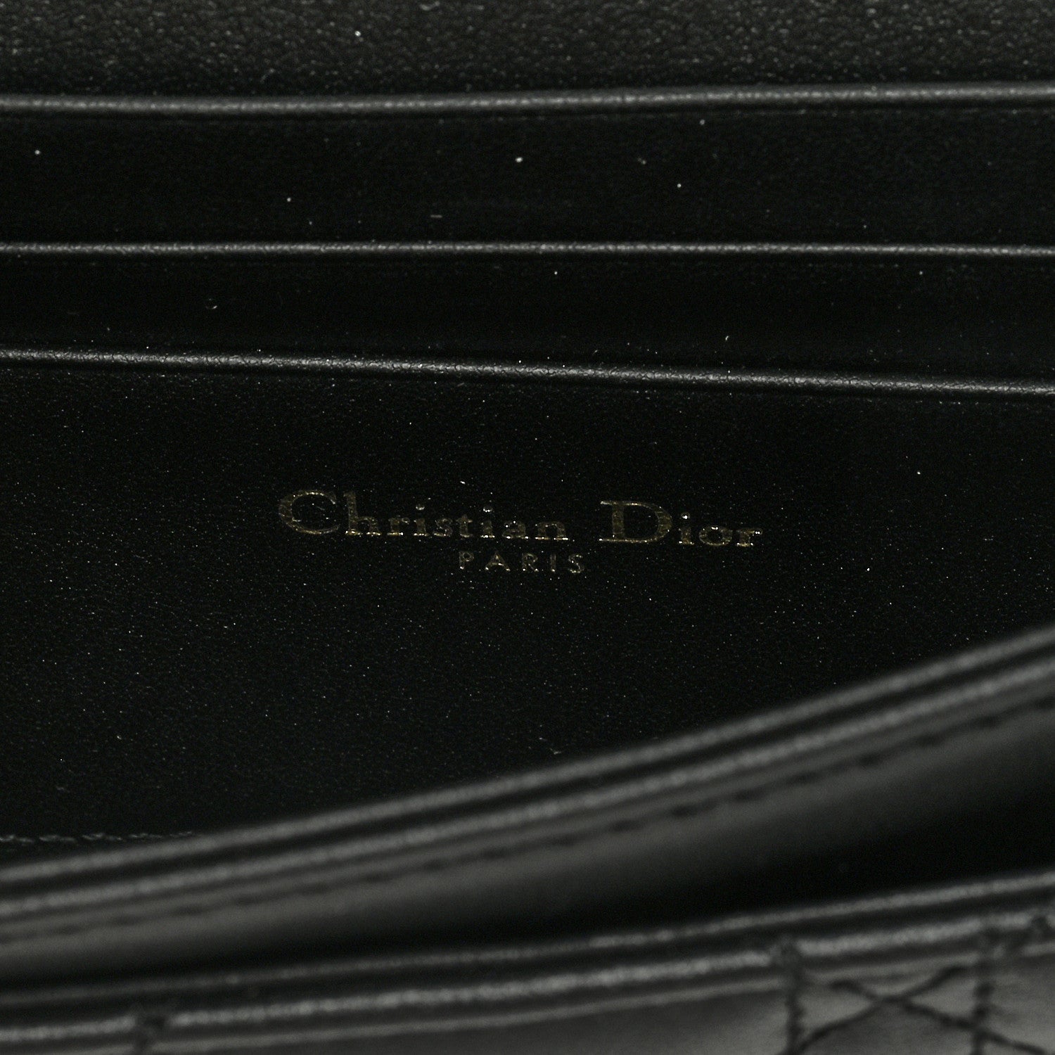 Christian Dior Lambskin Cannage Mini My Dior Bag Black 6 of 8