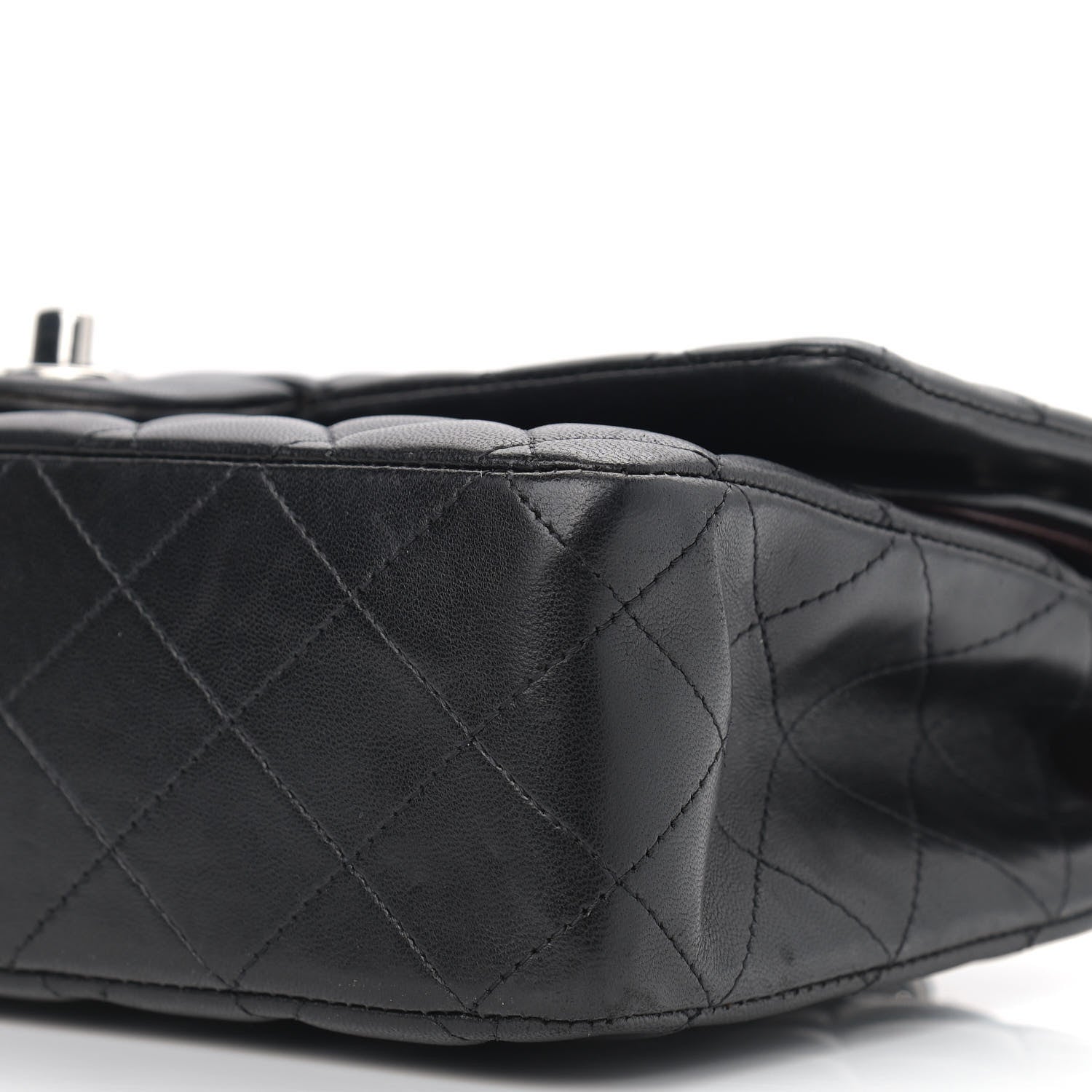 Chanel Lambskin Quilted Medium Double Flap Black 12 of 12