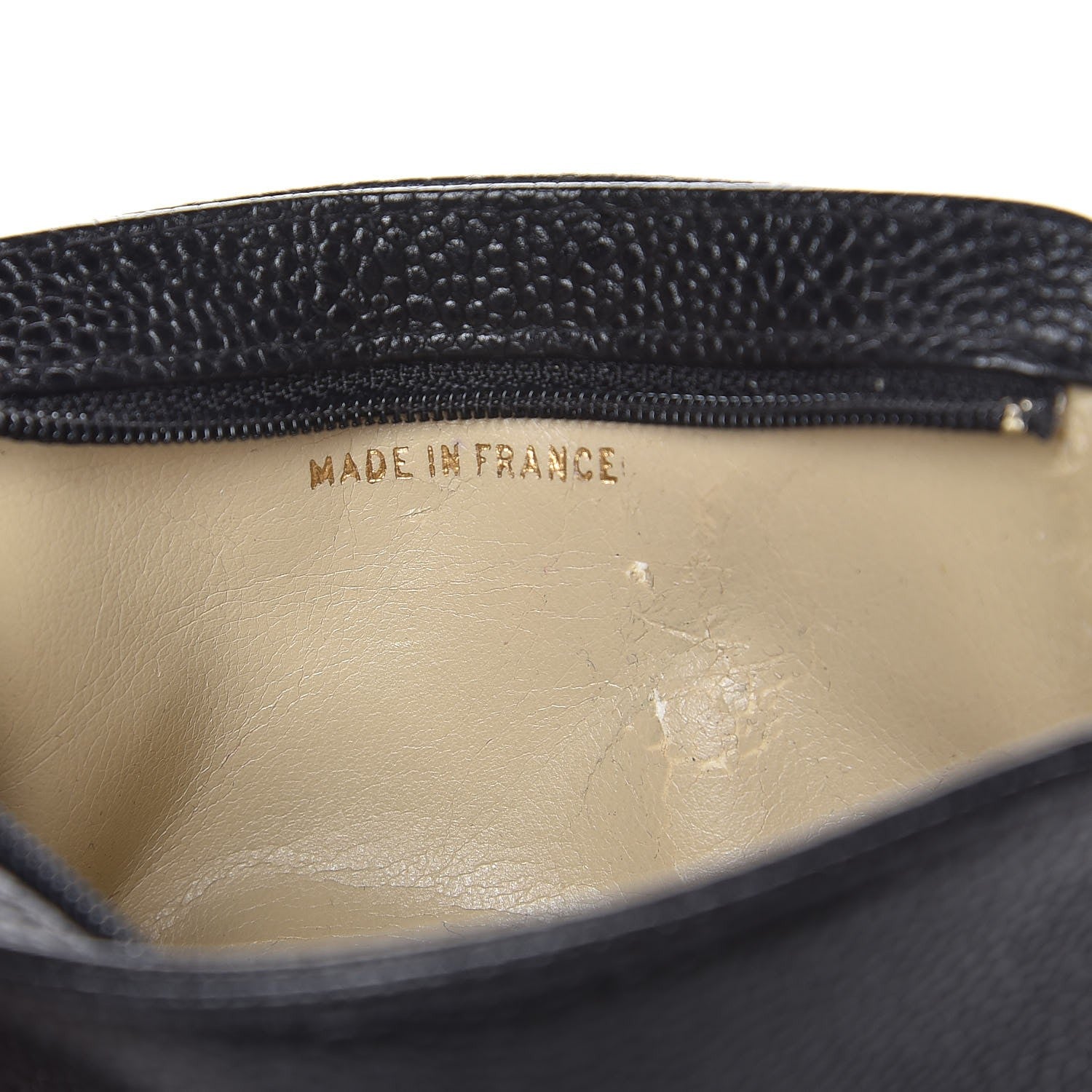 Chanel Caviar Timeless CC Cosmetic Pouch Black 7 of 9
