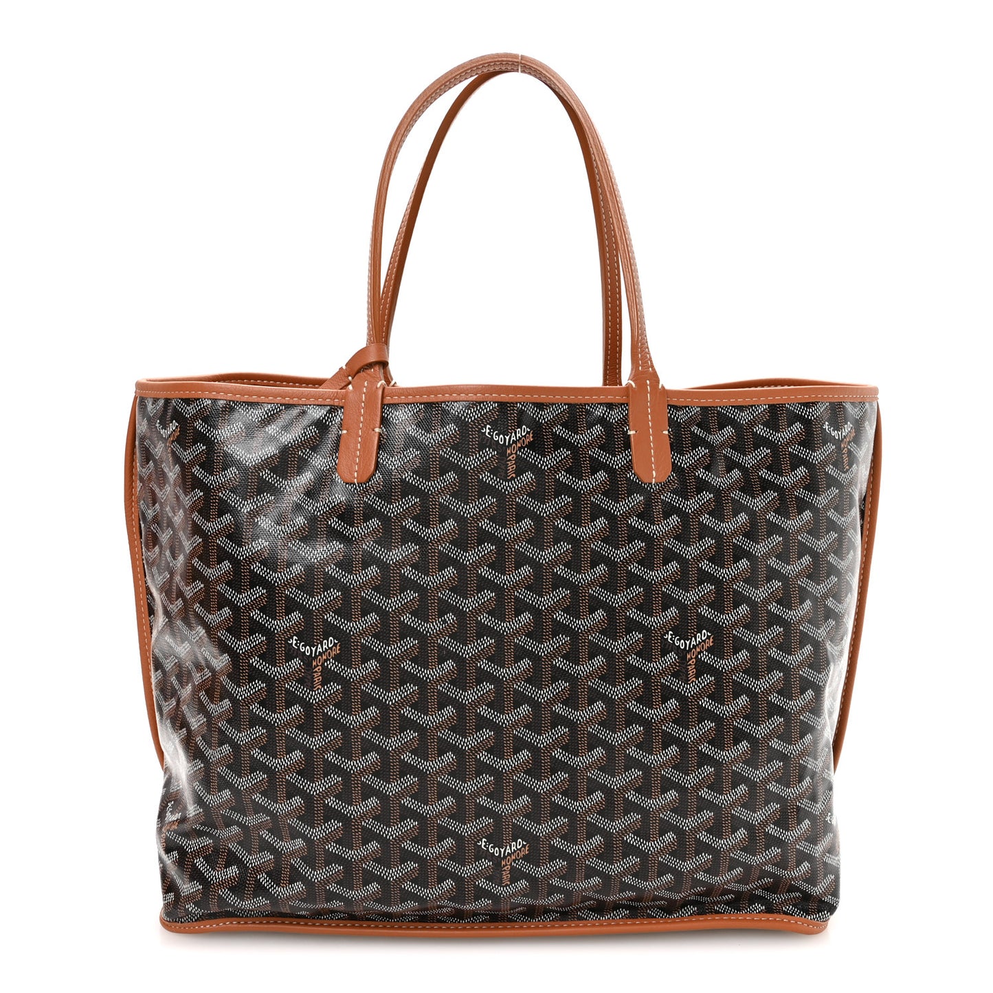 Goyardine Reversible Anjou PM Black Gold