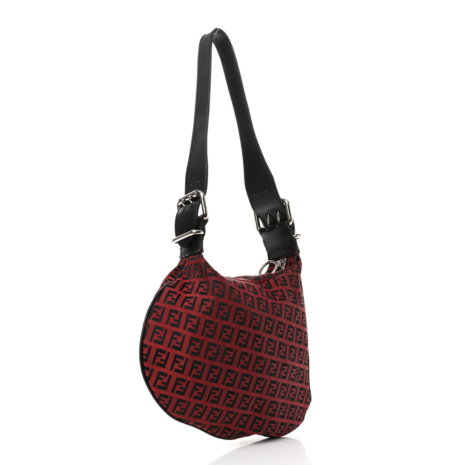 Fendi Zucchino Oyster Red Black 3 of 15