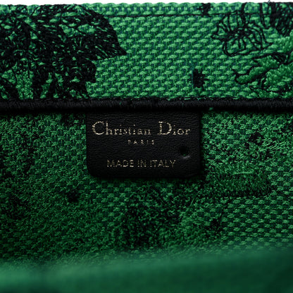 Christian Dior Canvas Embroidered Medium Zodiac Toile De Jouy Book Tote Green 6 of 8