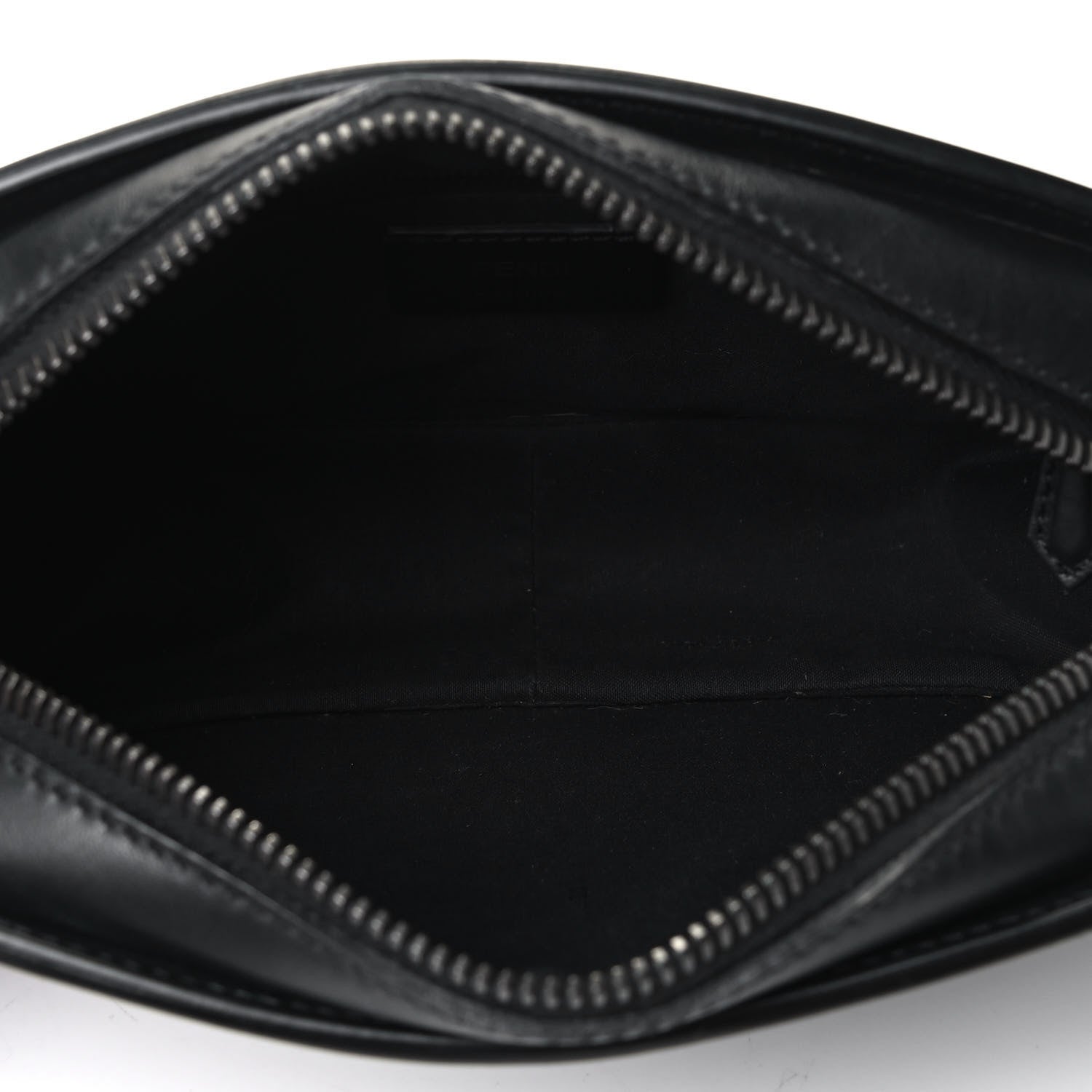 Fendi Vitello Century Grace FF Embossed Shoulder Clutch Black 4 of 4