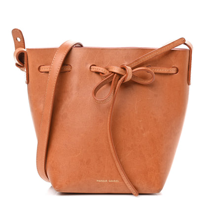 Mansur Gavriel Calfskin Mini Mini Bucket Bag Camello Rosa 1 of 10