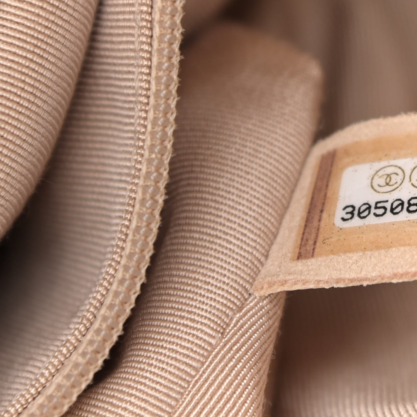 Goatskin Quilted Large Chanel 19 Flap Beige