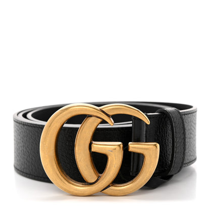 Gucci Textured Calfskin Double G 40mm Belt 105 42 Black 1 of 5