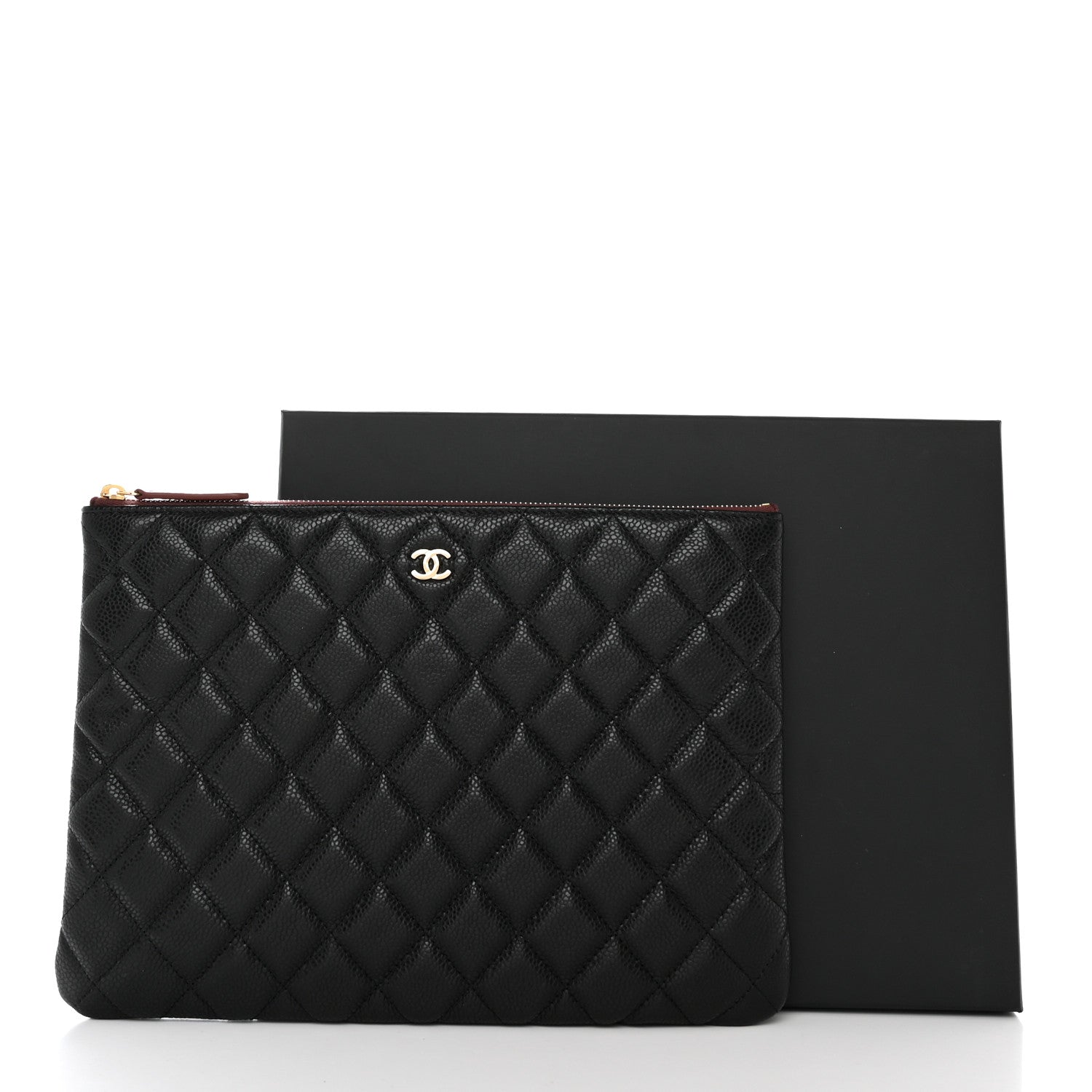 Chanel Caviar Quilted Medium Cosmetic Case Black 9 of 9