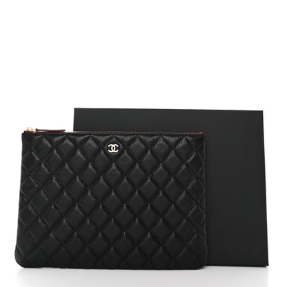 Chanel Caviar Quilted Medium Cosmetic Case Black 9 of 9