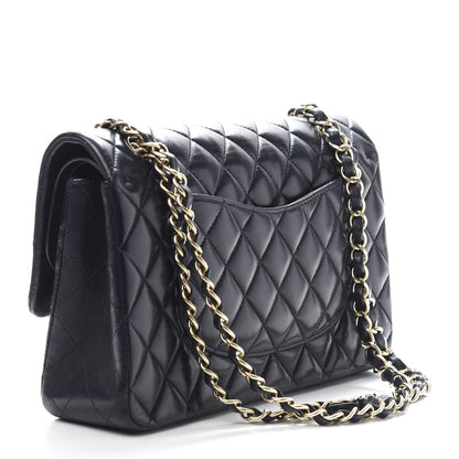 Chanel Lambskin Quilted Medium Double Flap Navy 3 of 13