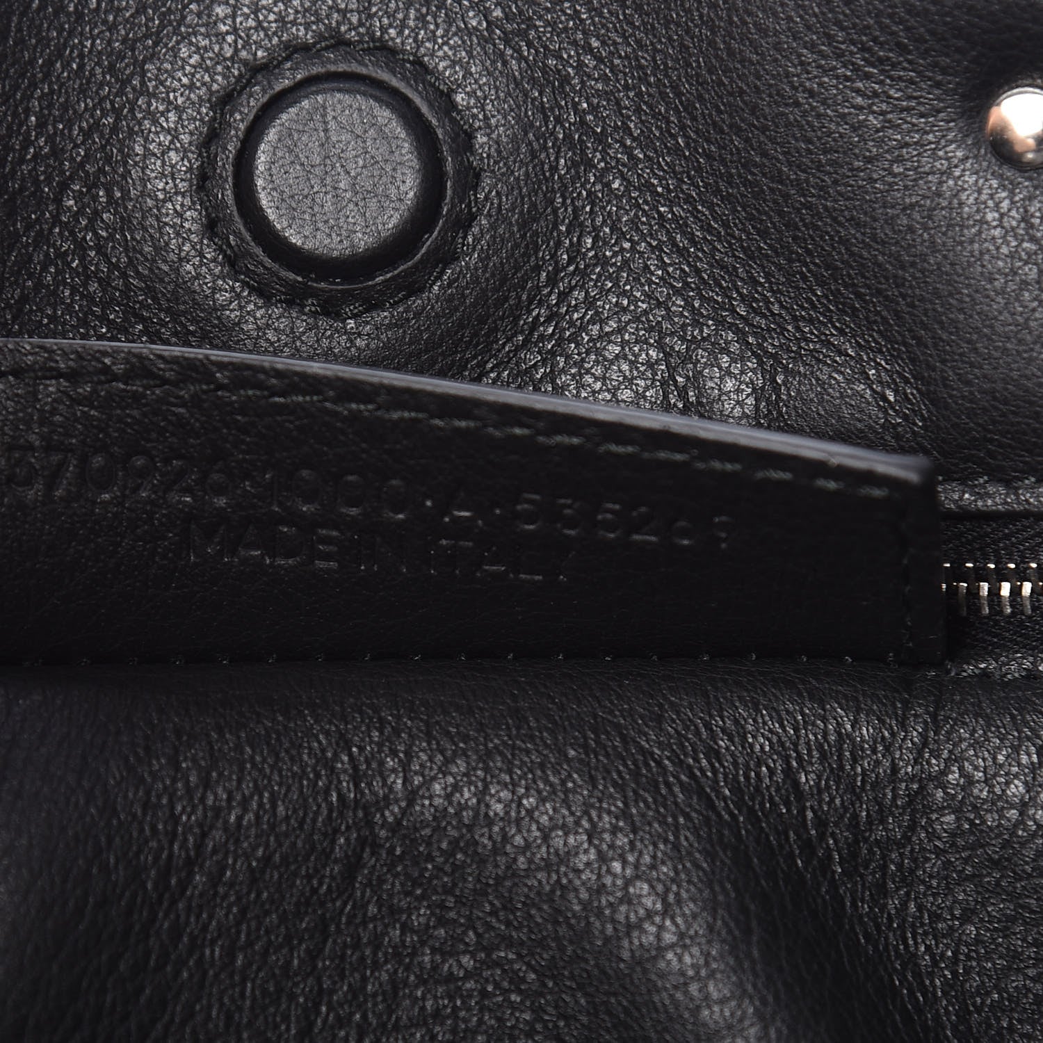 Balenciaga Veau Papier A6 Zip Around Tote Black 7 of 9