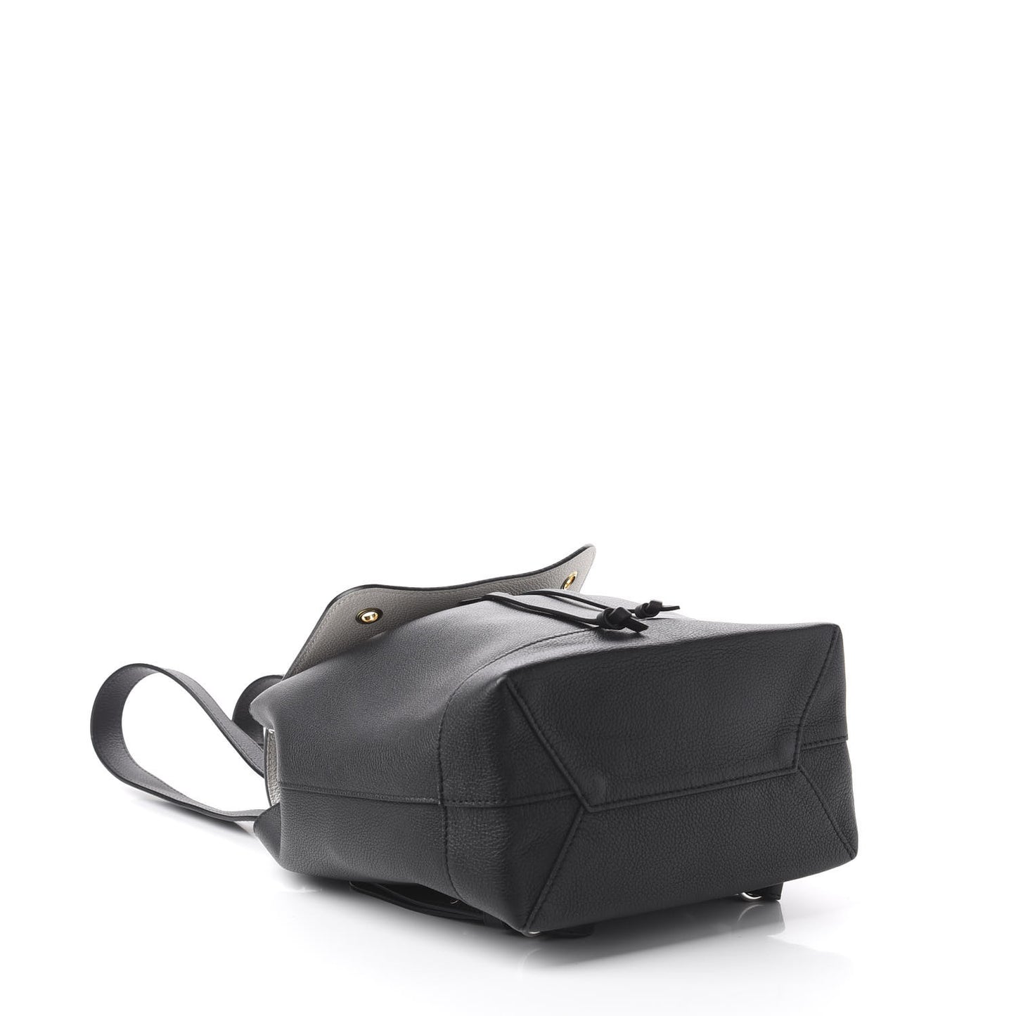 Calfskin Mechanical Flowers Lockme Backpack Black White