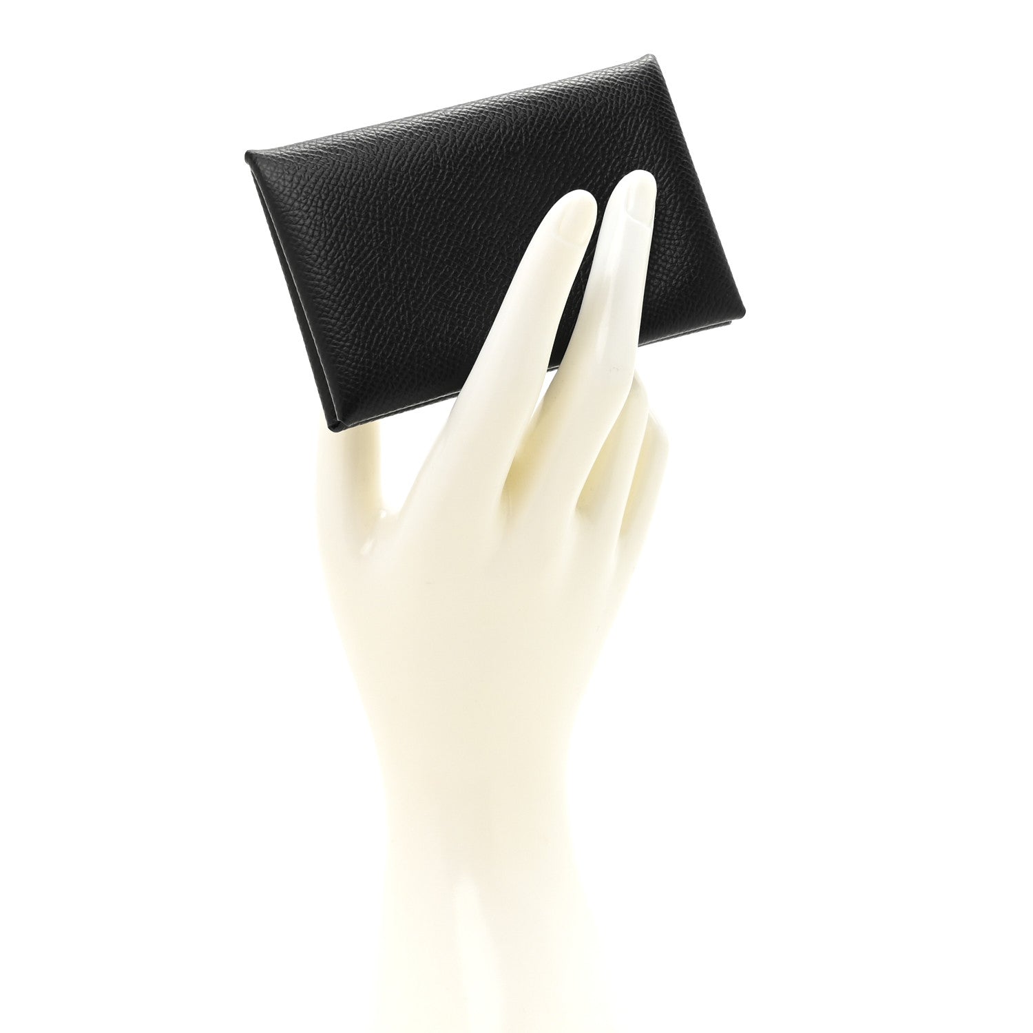 Hermes Epsom Calvi Card Case Black 2 of 8
