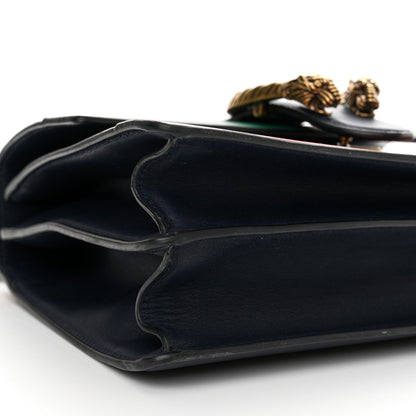 Gucci Moon Calfskin Bamboo Web Medium Dionysus Top Handle Bag Blue Emerald Hibiscus Red 9 of 14