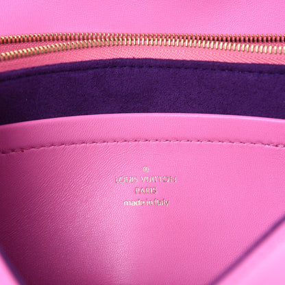 Louis Vuitton Lambskin Embossed Monogram Vuittamins Pochette Coussin Rose Violet 8 of 10