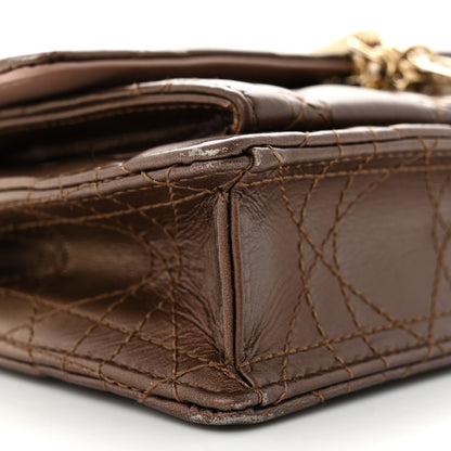 Christian Dior Iridescent Lambskin Gradient Chain Lady Dior Chain Pouch Metallic Pink 9 of 14