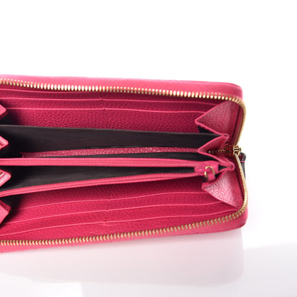 Gucci Dollar Calfskin GG Marmont Zip Around Wallet Box Pink 5 of 12