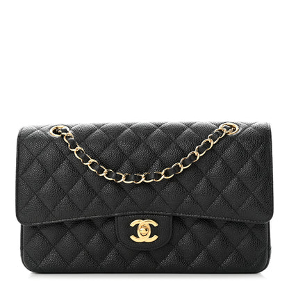Chanel Caviar Quilted Medium Double Flap Black 1 of 10