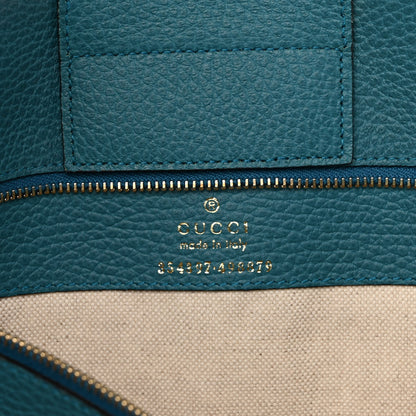 Gucci Dollar Calfskin Medium Swing Tote Marine Deep Cobalt 6 of 11