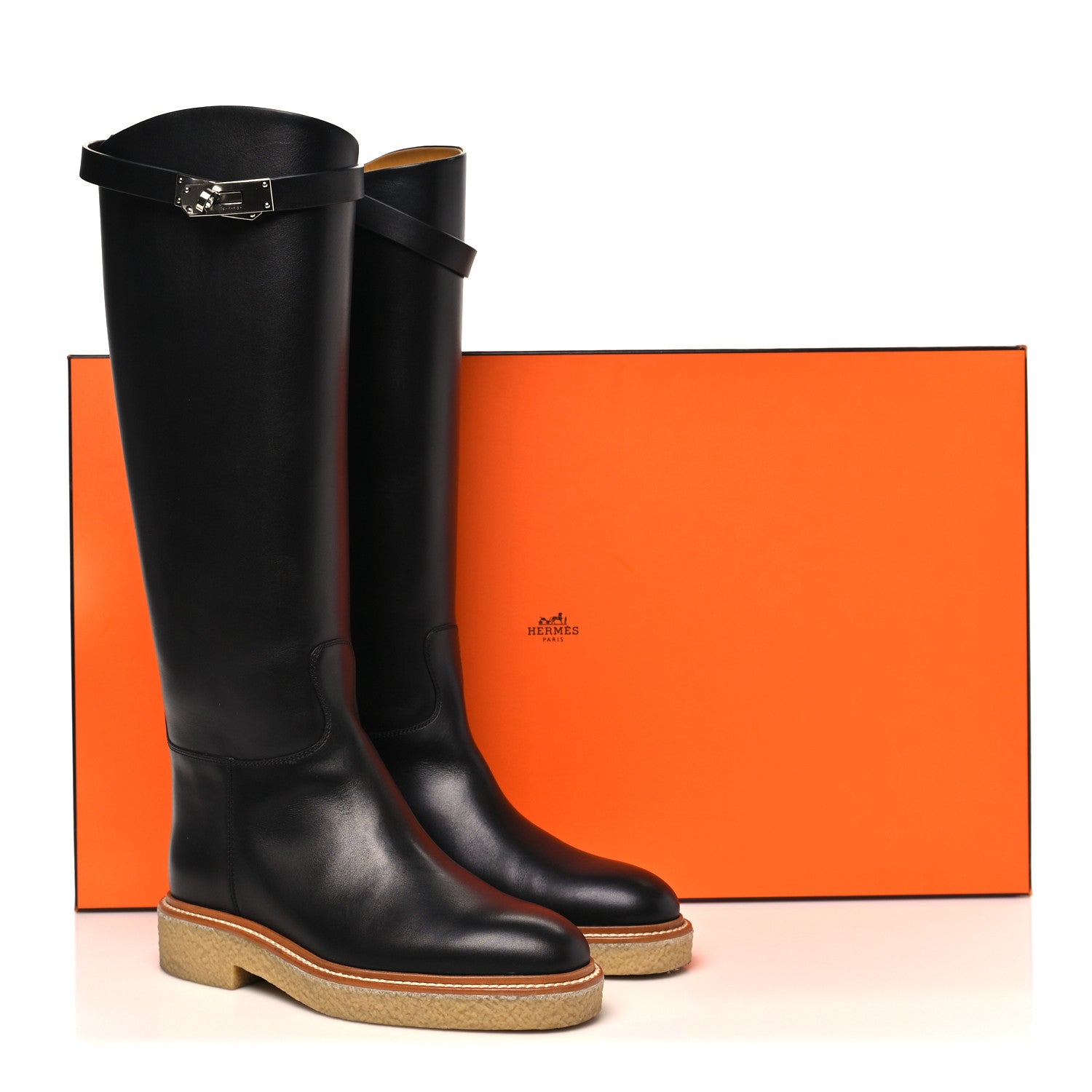Hermes Calfskin Honey Boots 36 Black 1884326 – FASHIONPHILE