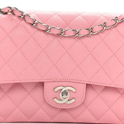 Chanel Caviar Quilted Medium Double Flap Light Pink 7 of 11