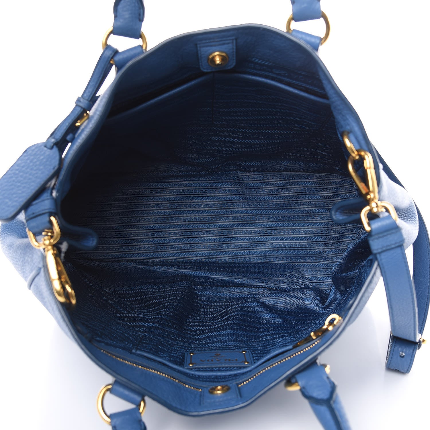 Prada Vitello Daino Tote Cobalto 5 of 21