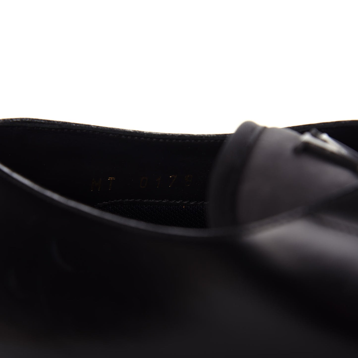 Lambskin Mens Derby Shoes 9.5 Black