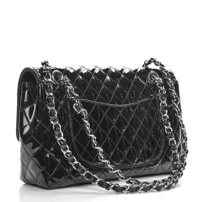 Chanel Patent Quilted Secret Label Medium Flap Black 4 of 10