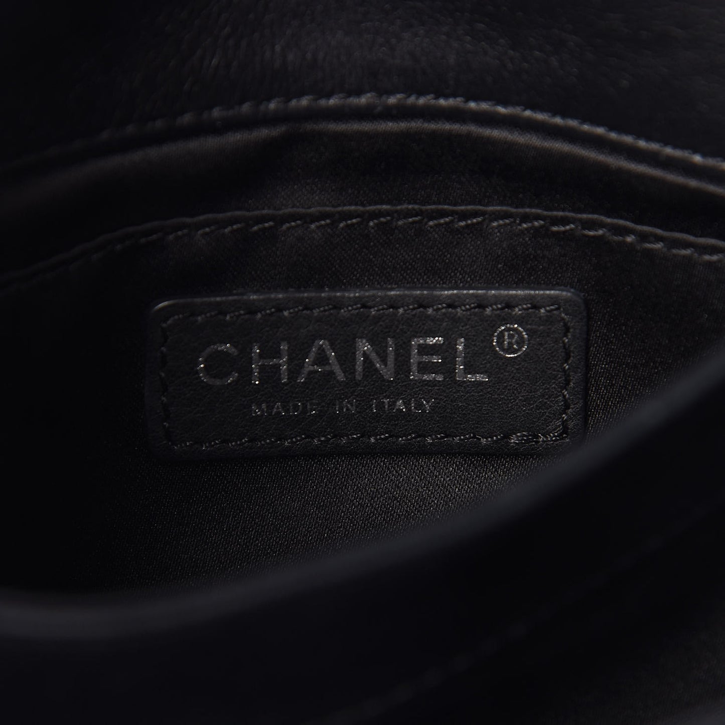 Calfskin Stitched Small Crossbody Flap Black