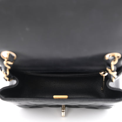 Chanel Lambskin Quilted Mini Square Flap Black 5 of 11
