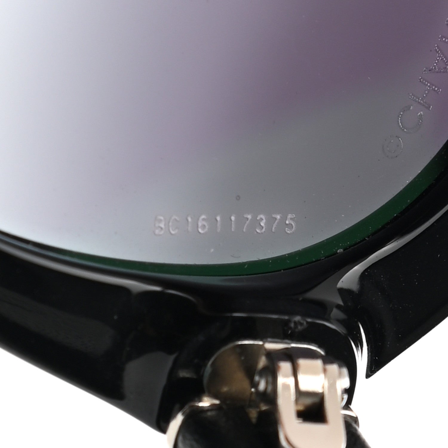 Chanel Acetate Lambskin Camellia CC Sunglasses 5316-Q Black 7 of 9