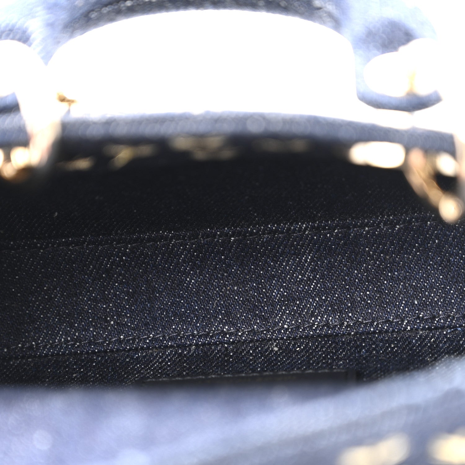 Christian Dior Denim Embroidered Star Lady D-Joy Blue 5 of 11