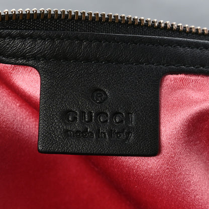 Gucci Velvet Matelasse Medium GG Marmont Shoulder Bag Black 6 of 9