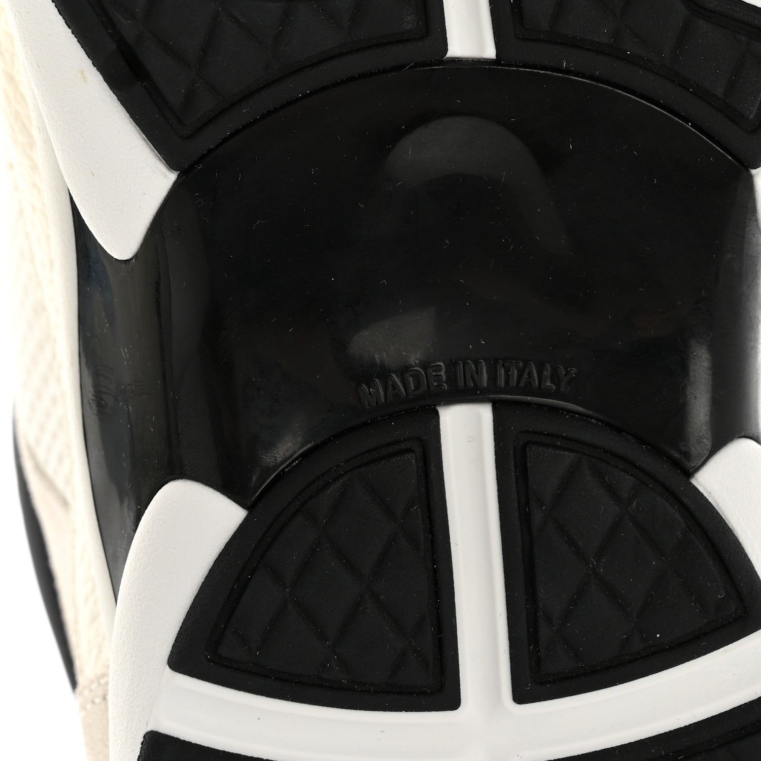Chanel Mesh Suede Grained Calfskin Womens CC Sneakers 38.5 White Black 7 of 10