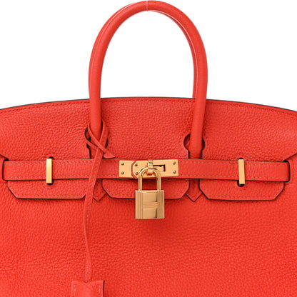 Hermes Togo Birkin 25 Capucine 8 of 10