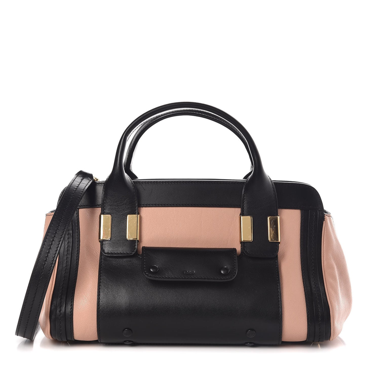 Calfskin Mini Alice Satchel Anemone Pink Black
