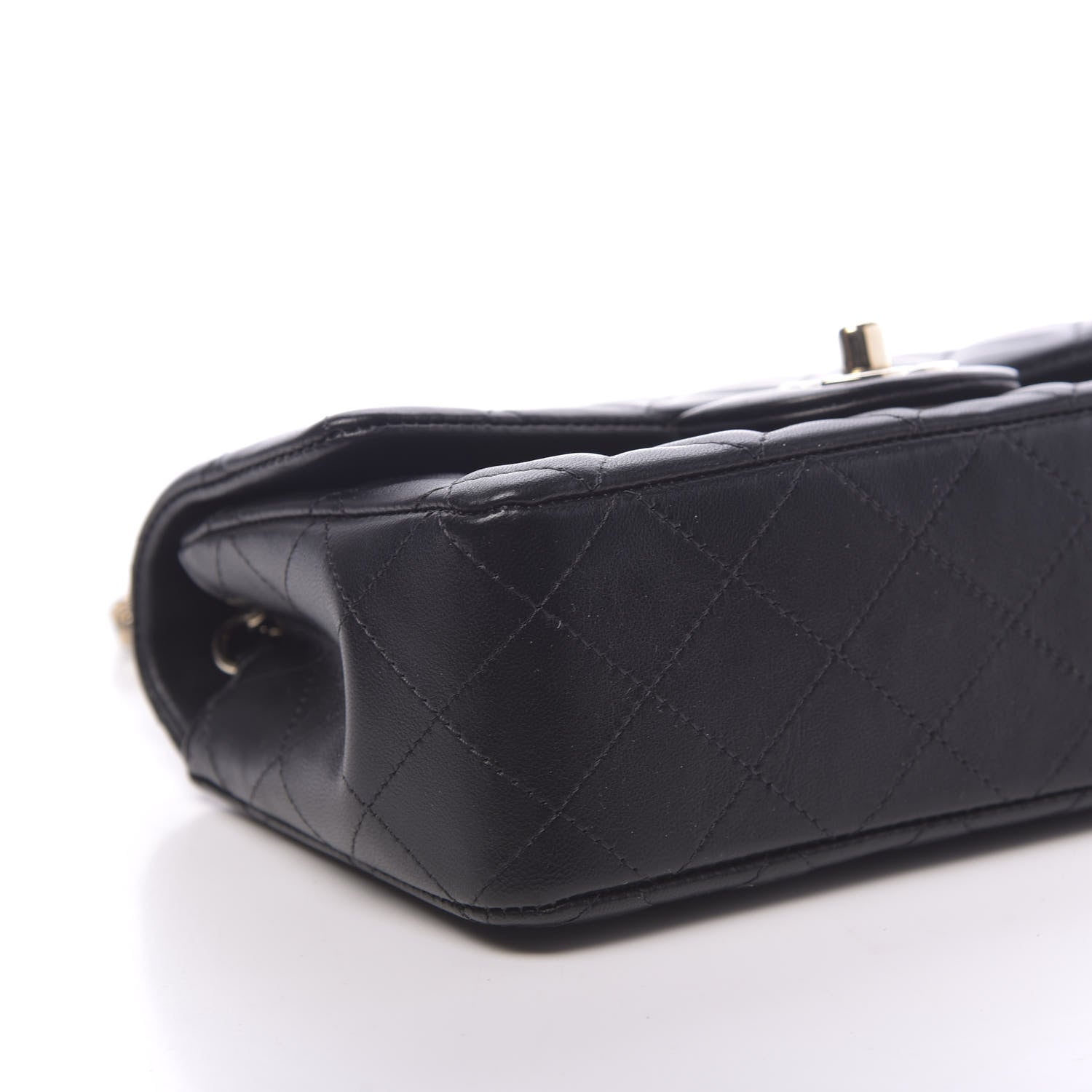 Chanel Lambskin Quilted Mini Rectangular Flap Black 9 of 14
