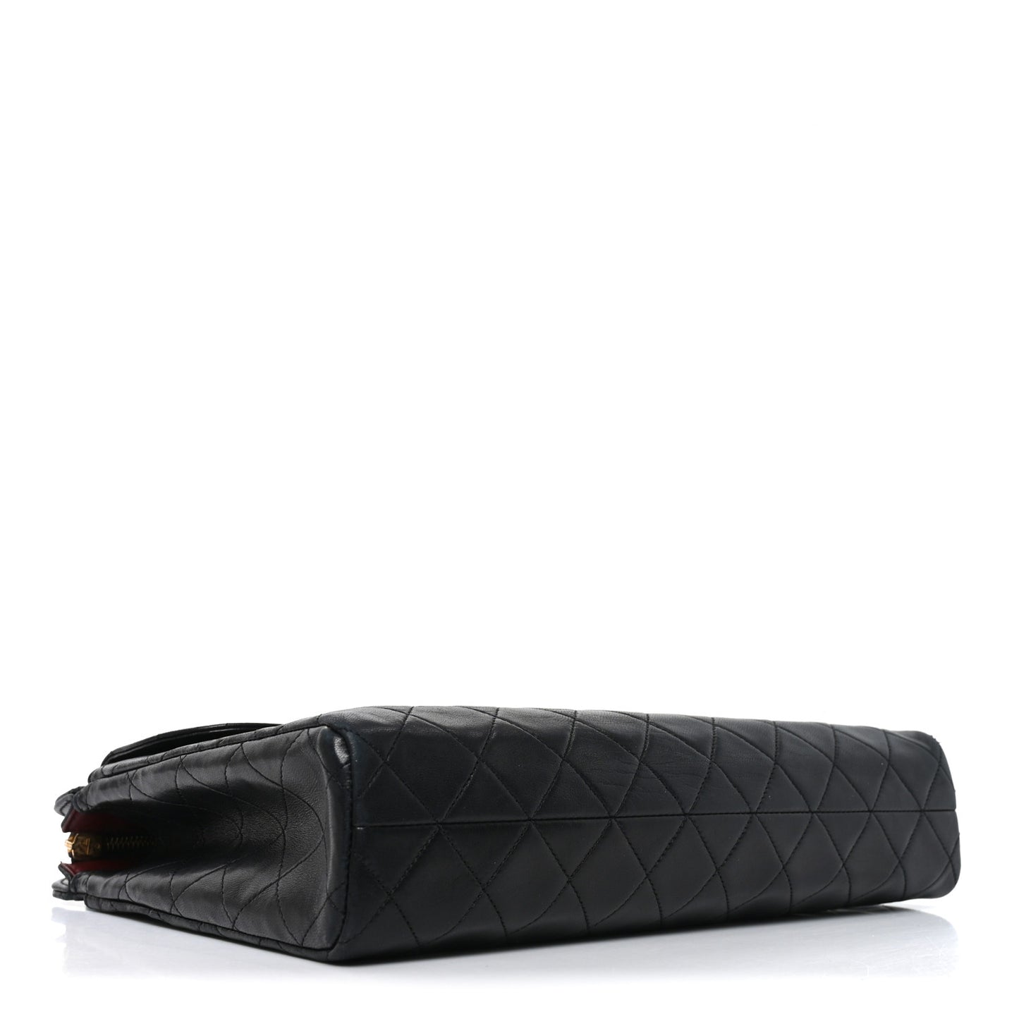 Lambskin Quilted Shoulder Bag Black