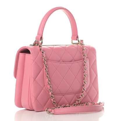 Chanel Lambskin Quilted Small Trendy CC Flap Dual Handle Bag Light Pink 2 of 4