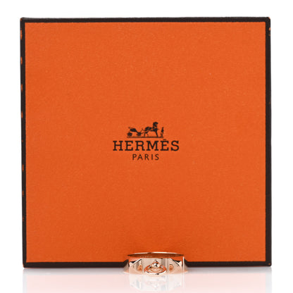Hermes 18K Rose Gold PM Collier De Chien Ring 53 6.5 5 of 5