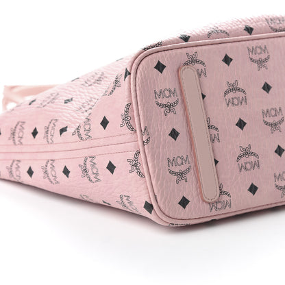 MCM Visetos Medium Anya Shopper Tote Light Pink 6 of 11